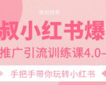 狼叔小红书爆款推广引流训练课4.0，手把手带你玩转小红书-副业宇宙
