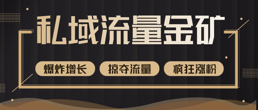 价值2200元私域流量的金矿，循环获取各大媒体精准流量，无限复制网红的精准流量！-副业宇宙