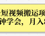 操作性非常强的头条号短视频搬运项目,3分钟学会,轻松月入8000+-副业宇宙