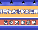 柚子视频号带货实操变现项目，零基础操作养身茶月入10000+-副业宇宙