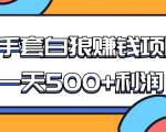 某团队收费项目:空手套白狼,一天500+利润,人人可做-副业宇宙