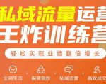 私域流量运营王炸训练营:全网引流+裂变涨粉+私域运营+高效成交-副业宇宙