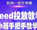 合仕传媒Feed投放教学,手把手教学,开车烧钱必须自己会-副业宇宙