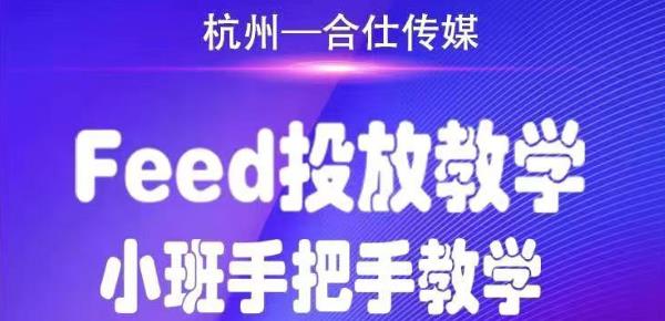 合仕传媒Feed投放教学，手把手教学，开车烧钱必须自己会-副业宇宙