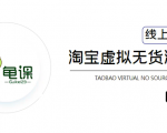 龟课·淘宝虚拟无货源电商5期,全程直播 现场实操,一步步教你轻松实现躺赚-副业宇宙