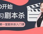 红娘子·从0开始学习剧本杀,你的第一堂剧本杀入门课 简单易懂 市场需求大-副业宇宙