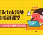 最新Tiktok海外掘金培训课堂:带你玩转Tiktok暴力涨粉轻松变现-副业宇宙