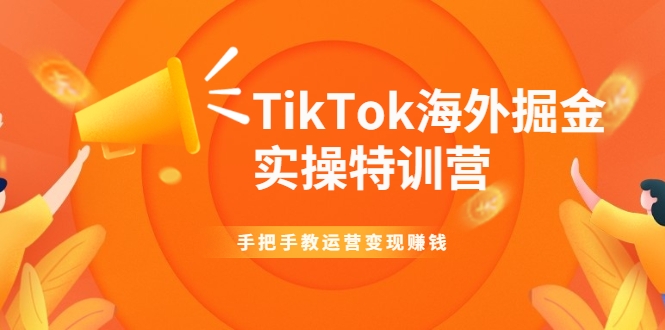 TikTok海外掘金实操特训营：手把手教运营变现赚钱-副业宇宙