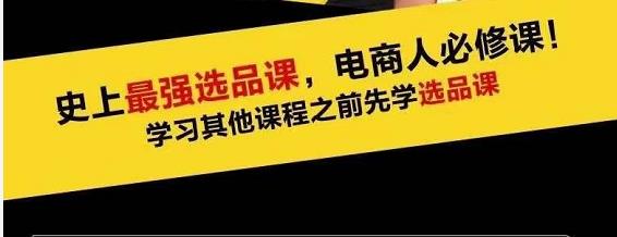 蓝海高利润选品课：你只要能选好一个品，就意味着一年轻松几百万的利润-副业宇宙