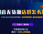 蟹老板·抖音无货源店群怎么做，吊打市面一大片《抖音无货源店群》的课程-副业宇宙