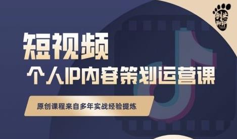 抖音短视频个人ip内容策划实操课，真正做到普通人也能实行落地-副业宇宙