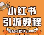 小红书运营引流全系列课程,每天引流100精准粉-副业宇宙