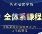 郑芳老师·网红美容院全套营销落地课程,多年美容院运营经验,线上浓缩课程-副业宇宙