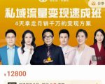 桔子会·私域流量变现速成班,4天拿走月销千万的变现方案 价值12800元-副业宇宙