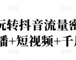 2022玩转抖音流量密码，(直播+短视频+千川)-副业宇宙