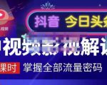 嚴如意·中视频影视解说—掌握流量密码，自媒体运营创收，批量运营账号-副业宇宙