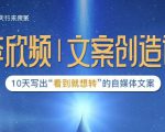 李欣频|文案创造课,0基础可报10天写出“看到就想转”的自媒体文案-副业宇宙
