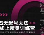 大播·五天起号魔鬼训练营,告别光学不练,逼自己上车,成败与否,5天拿到结果-副业宇宙