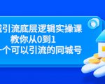 同城引流底层逻辑实操课，教你从0到1做一个可以引流的同城号（价值4980）-副业宇宙