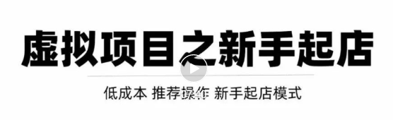 虚拟项目快速起店模式，0成本打造月入几万虚拟店铺！-副业宇宙