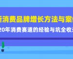 新消费品牌增长方法与案例精华课:20年消费赛道的经验与坑全收录-副业宇宙