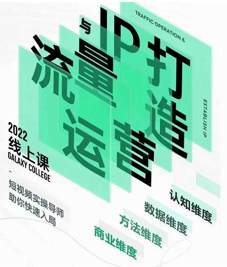 大蓝流量运营&个人ip打造课，短视频带货/爆款文案/流量运营/直播入门/镜头变现/流量商业-副业宇宙
