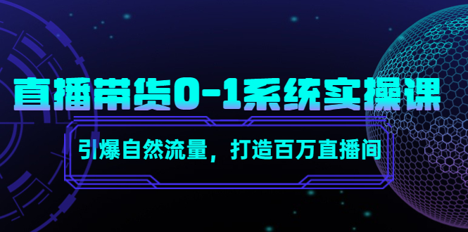 直播带货0-1系统实操课，引爆自然流量，打造百万直播间-副业宇宙