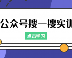 公众号搜一搜实训，收录与恢复收录、 排名优化黑科技，附送工具（价值998元）-副业宇宙
