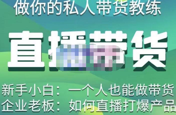 硬核传媒·直播带货（私人教练），实操实战教学，通俗易懂，学完后新手小白一个人也能做带货-副业宇宙