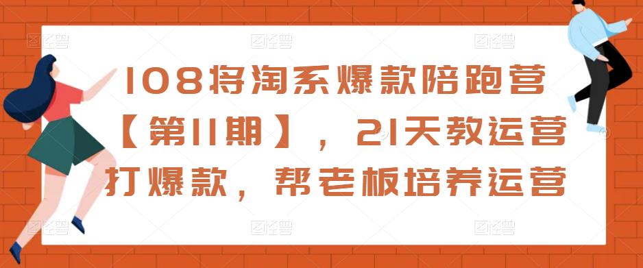 108将淘系爆款陪跑营【第11期】，21天教运营打爆款，帮老板培养运营-副业宇宙