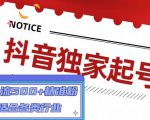 抖音独家起号，一天引流500+精准粉，适合各类行业（9节视频课）-副业宇宙