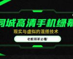 同城高清手机绿幕，直播间现实与虚拟的混搭技术，老板商家必看！-副业宇宙