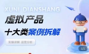 虚拟产品项目拆解课，十大类案例拆解分析运营玩法-副业宇宙