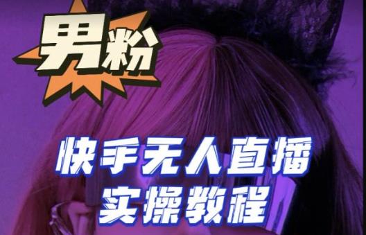 【男粉落地项目】零基础玩转男粉快手无人直播月入3w+，2023快手无人直播实操教程-副业宇宙