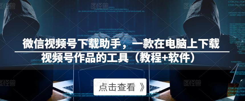 微信视频号下载助手，一款在电脑上下载视频号作品的工具（教程+软件）-副业宇宙