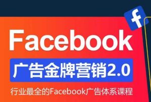 Facebook广告营销体系化教程,Facebook广告金牌营销2.0,行业最全的Facebook广告体系课程-副业宇宙