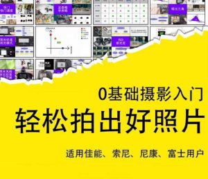 0基础摄影入门,轻松拍出好照片(适用佳能、索尼、尼康、富士用户)-副业宇宙