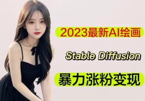2023最新AI绘画Stable Diffusion，原创不用愁日赚1000+【软件+教程】-副业宇宙