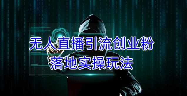 外面收费3980的无人直播引流创业粉落地实操玩法，单日引100+精准创业粉-副业宇宙