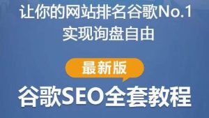 谷歌SEO实战教程：如何让你的网站在谷歌排名第一，内容从入门到高阶，适合个人及团队-副业宇宙