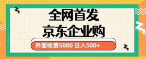 3月最新京东企业购教程，小白可做单人日利润500+撸货项目（仅揭秘）-副业宇宙