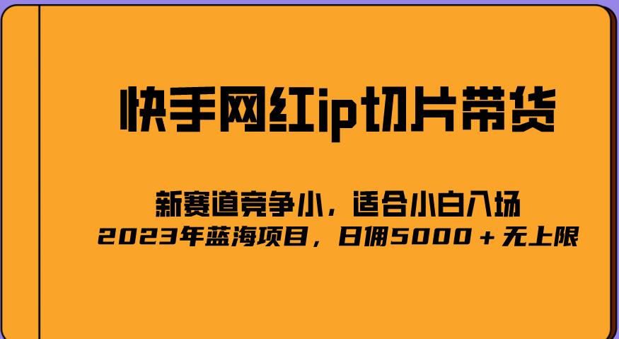 2023爆火的快手网红IP切片，号称日佣5000＋的蓝海项目，二驴的独家授权-副业宇宙