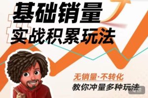 内功丨淘系基础销量实战积累玩法,无销量·不转化,教你冲量多种玩法-副业宇宙