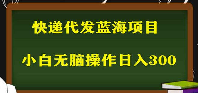 2023最新蓝海快递代发项目，小白零成本照抄也能日入300+-副业宇宙