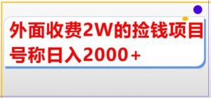 外面收费2w的直播买货捡钱项目，号称单场直播撸2000+【详细玩法教程】-副业宇宙