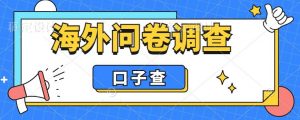外面收费5000+海外问卷调查口子查项目，认真做单机一天200+【揭秘】-副业宇宙