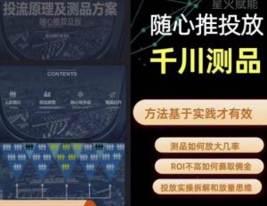 爱做号的老王·随心推+千川投流，投放实操拆解和放量思维，投流原理、千川测品-副业宇宙