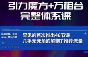 引力魔方万相台完整体系课：底层逻辑、实操玩法、常见问题，无死角解剖推荐流量-副业宇宙