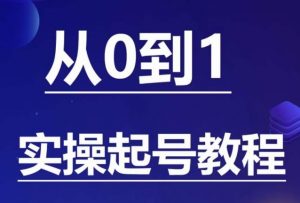 石野·小白起号实操教程，​掌握各种起号的玩法技术，了解流量的核心-副业宇宙