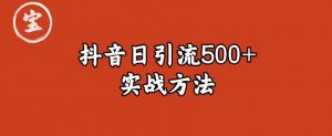 宝哥抖音直播引流私域的6个方法，日引流500+-副业宇宙